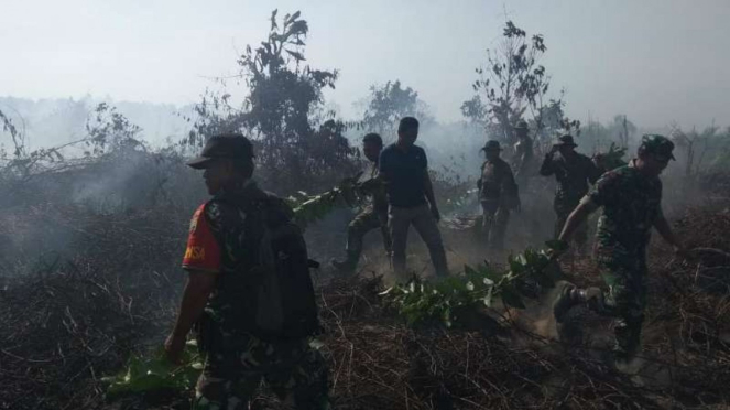 Kebakaran hutan produksi konversi (HPK) di Kabupaten Pesisir Selatan, Sumatera Barat.