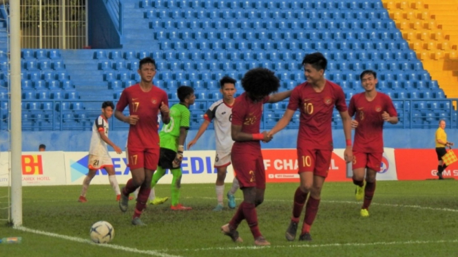 Para pemain Timnas Indonesia U-18. 