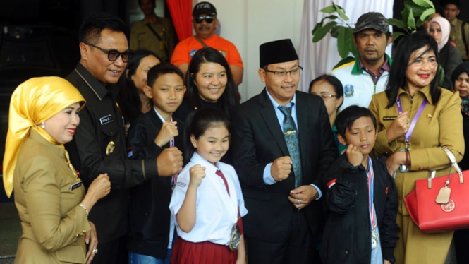 Izabelle Kiara Kurniawan ketika menghadiri undangan Walikota Malang, Sutiaji. (FOTO: Istimewa)