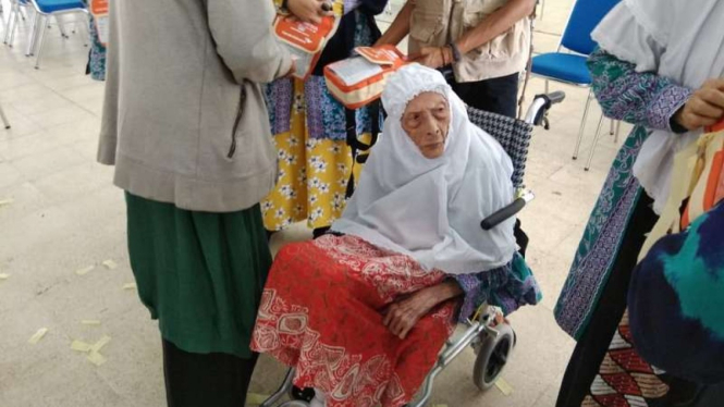 Nenek Siti Hawariyah Utuh Hasan (92), jemaah tertua di Kalimantan Selatan