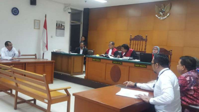 Sidang sengketa Pam Swakarsa di Pengadilan Jakarta Timur.