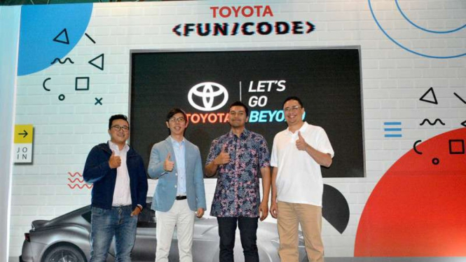 Konferensi pers acara Toyota Fun/Code