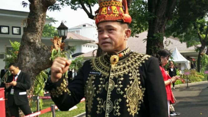 Komandan Paspampres Mayor Jenderal, Maruli Simanjuntak jelang upacara HUT RI ke-74