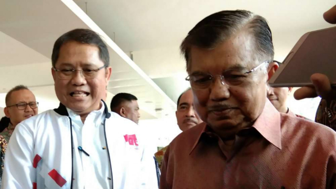 Wapres Jusuf Kalla dan Menkominfo Rudiantara.