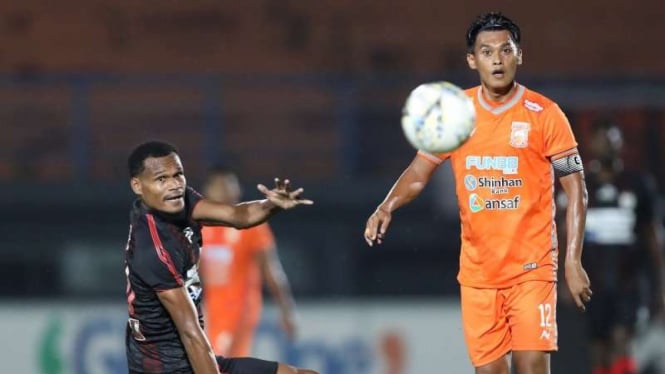 Pertadingan Liga 1 2019 antara Borneo FC kontra Persipura Jayapura