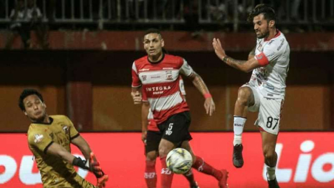 Laga Liga 1 2019 antara Madura United kontra Bali United