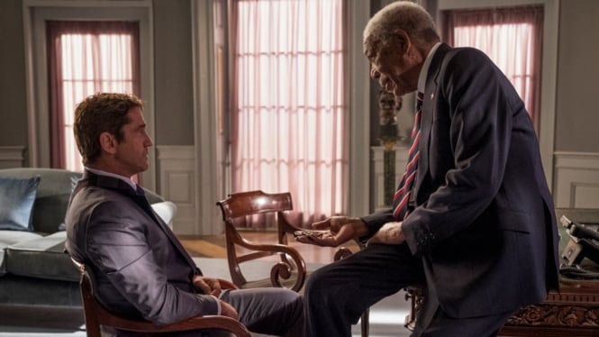 Angel Has Fallen Dibintangi Gerard Butler dan Morgan Freeman.