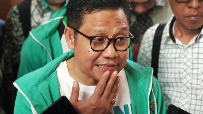 Ketua Umum PKB Muhaimin Iskandar atau Cak Imin saat Muktamar