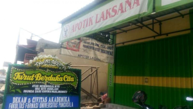 Suasana di rumah duka korban pohon tumbang di Universitas Pancasila.