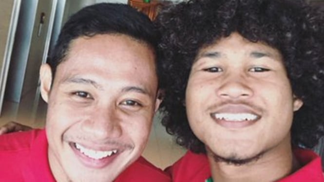 Evan Dimas bersama Bagus Kahfi