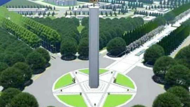 Lapangan Pancasila - Konsep Desain Ibu Kota Negara RI yang baru.
