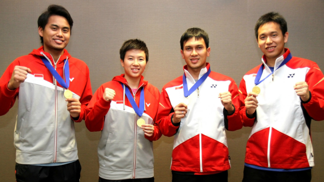 Juara dunia 2013, Tontowi Ahmad/Liliyana Natsir & M Ahsan/Hendra Setiawan