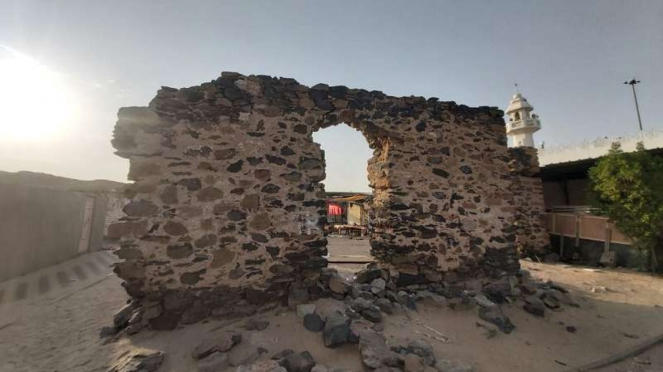 Puing-puing masjid tua Hudaibiyah, saksi sejarah Perjanjian Hudaibiyah 