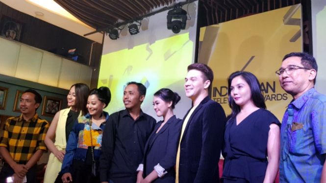 Konferensi pers Indonesian Television Awards 2019 .