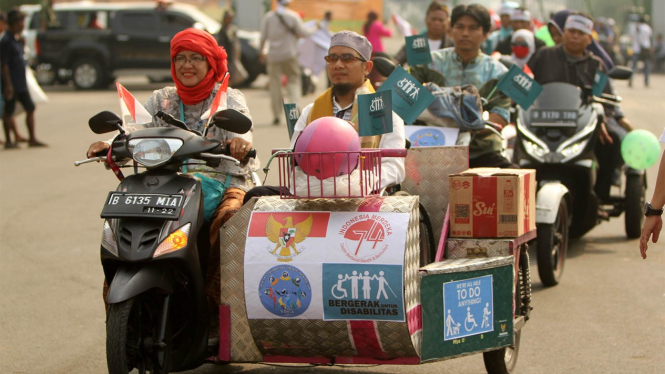  Acara Pawai Menuju Disabilitas Merdeka.