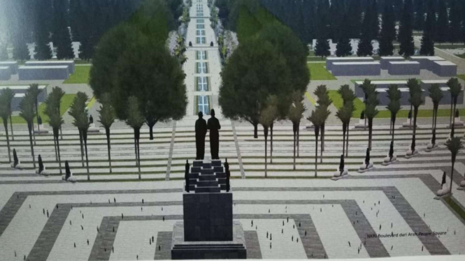 Monumen Soekarno-Hatta di Ibu Kota baru.