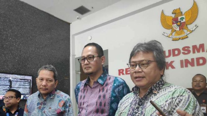 Pertemuan Kementerian Komunikasi dan Informatika bersama Ombudsman di Jakarta, Rabu, 28 Agustus 2019.