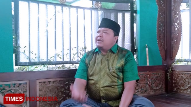 Ketua GP Ansor Kabupaten Jombang, H. Zulfikar D. Ikhwanto saat di temui di kantor Ansor Jombang, Jalan Mojongapit, Kabupaten Jombang. (FOTO: Moh Ramli TIMES Indonesia)