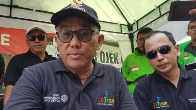 Wali Kota Depok, Mohammad Idris dan Kadishub Kota Depok, Dadang Wihana.