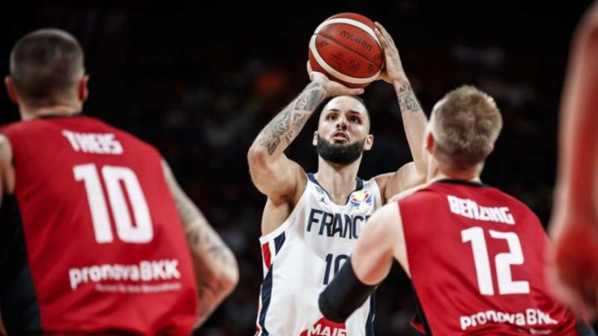 Pertandingan Piala Dunia Basket 2019 antara Prancis melawan Jerman