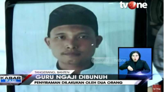 Hasanudin, guru ngaji yang disiram air keras oleh selingkuhan istri.