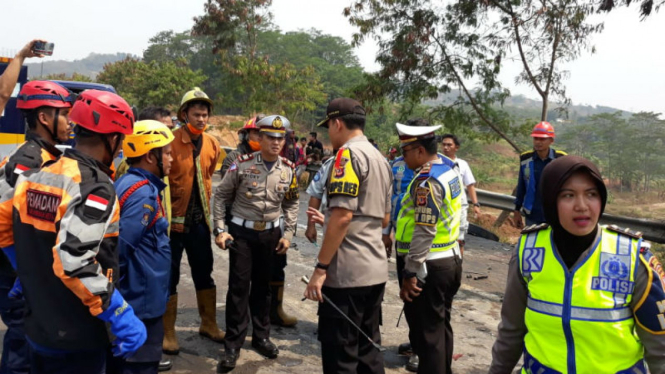 Kecelakaan beruntutun di Tol Cipularang, Senin 2 September 2019