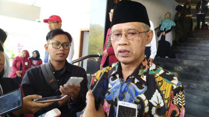 Ketua Umum PP Muhammadiyah, Haedar Nashir di Malang, Senin, 2 September 2019.