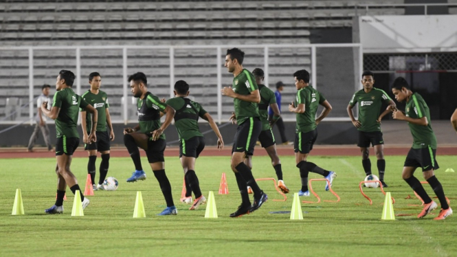Latihan Timnas Indonesia Jelang Lawan Malaysia
