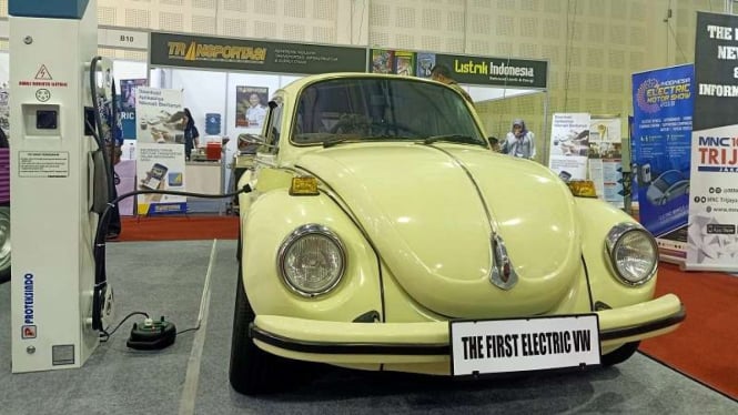 Volkswagen Beetle dimodifikasi menggunakan motor listrik