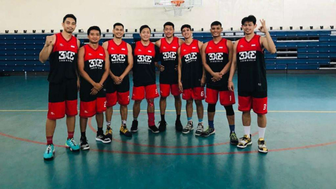 Tim Nasional Basket 3x3 putra Indonesia