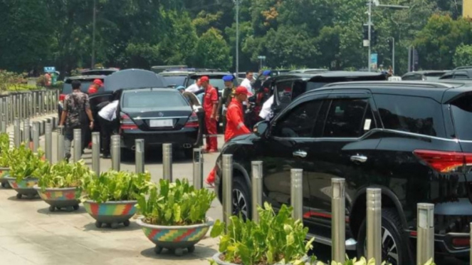 Mobil Jokowi mogok saat kunjungan dinas di Kalimantan