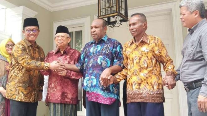 Wakil Presiden Terpilih Ma'ruf Amin dan Toko Agama