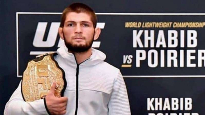 Juara kelas ringan Ultimate Fighting Championship (UFC), Khabib Nurmagomedov