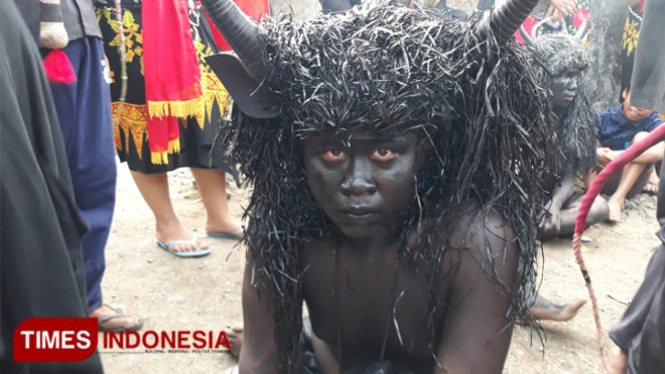 Tradisi Keboan Desa Aliyan, Kecamatan Rogojampi, Kabupaten Banyuwangi (Foto : Roghib Mabrur/Times Indonesia)