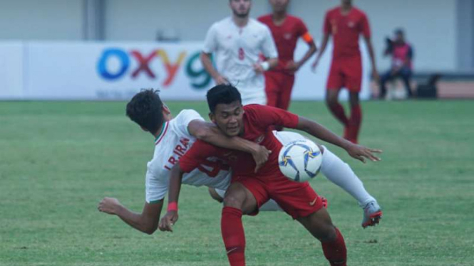 Duel Timnas Indonesia U-19 vs Iran.
