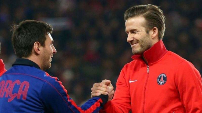 Lionel Messi dan David Beckham