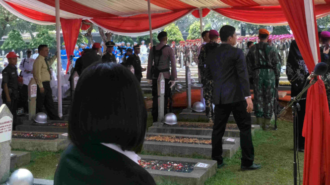 Pemakaman BJ Habibie di Taman Makam Pahlawan (TMP) Kalibata 