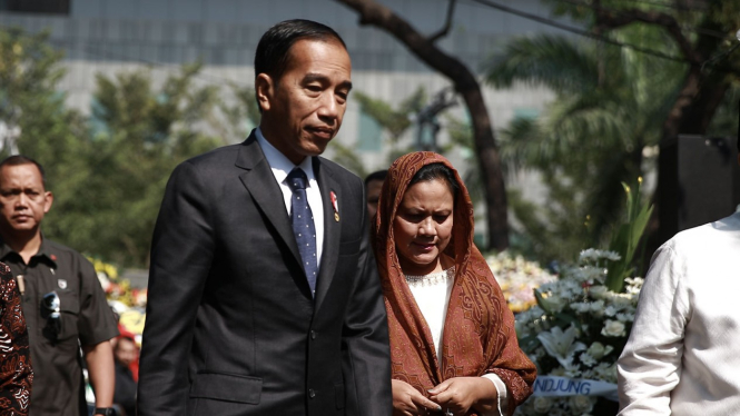 Presiden Jokowi dan Ibu Negara, Iriana.