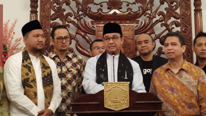 Gubernur DKI Jakarta Anies Baswedan di Jakarta, Jumat, 13 September 2019.