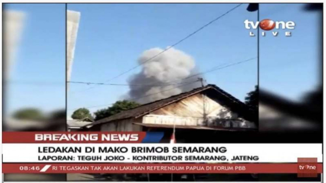 Ledakan Mako Brimob Semarang 14 September 2019