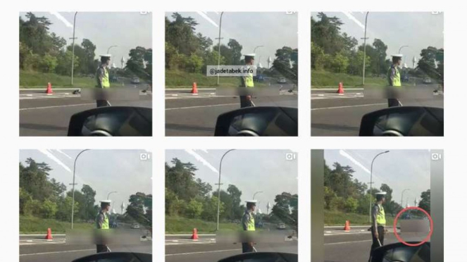 Sebaran postingan video kecelakaan Tol Jagoawi di Instagram.