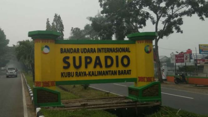 Bandara internasional Supadio Pontianak, Kalbar.