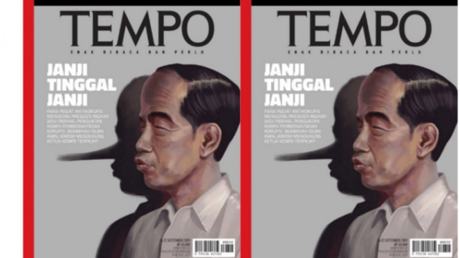 Sampul majalah Tempo