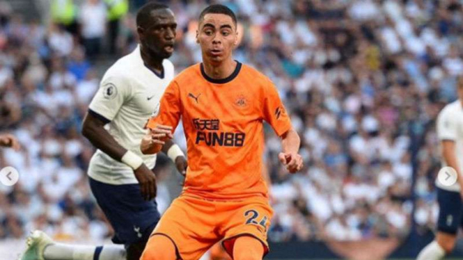 Pemain Newcastle United, Miguel Almiron.