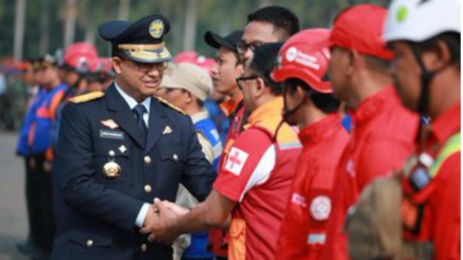 Gubernur DKI Anies Baswedan berangkatkan tim satgas bantu atasi karhutla