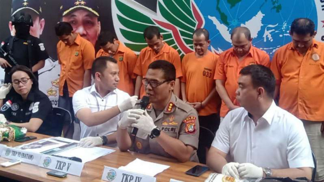 Direkotrat Reserse Narkoba Polda Metro Jaya meringkus sindikat pengedaran sabu 