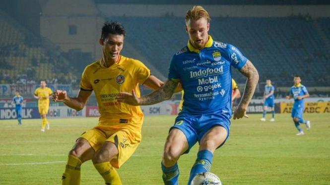 Pertandingan Liga 1 2019 antara Persib Bandung melawan Semen Padang