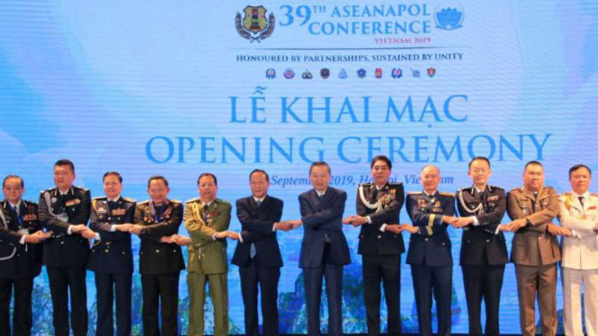 Kapolri Jenderal Polisi Tito Karnavian dalam Konferensi ASEANAPOL Tahun 2019.