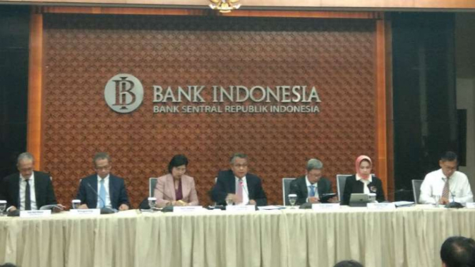 Konferensi pers Bank Indonesia.