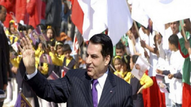 Mantan Presiden Tunisia Zainal Abidin bin Ali atau Ben Ali